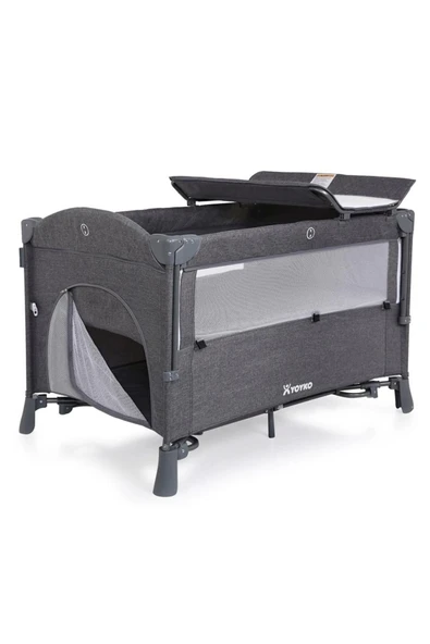 Yoyko Exclusive Comfort 8 In 1 Anne Yanı Park Yatak Oyun Parkı 70x110 - Gri - 3