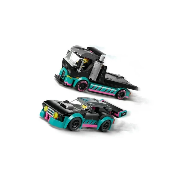 LEGO City Yarış Arabası ve Araba Taşıyıcı Kamyon - 60406