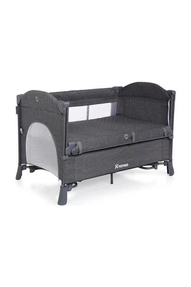 Yoyko Exclusive Comfort 8 in 1 Park Yatak Oyun Parkı Gri 70 x 110 cm