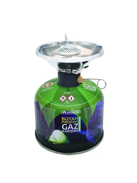 K-193-230 Rüzgarlıklı Çakmaksız Kamp Ocak 230 gr Tüp
