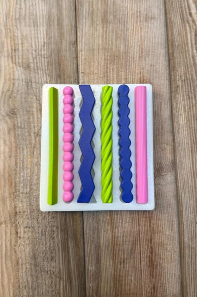 Şamdan Küçük Altı Farklı Model Silikon Mum Kalıbı - Resim 5