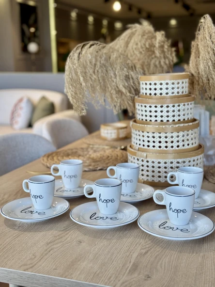 Porland Hope-Love 6 kişilik Kahve ve İkram Servisi - 4