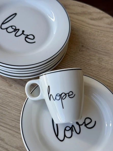 Porland Hope-Love 6 kişilik Kahve ve İkram Servisi - 3