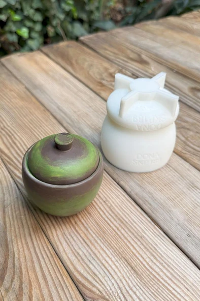 DONA Kapaklı Silikon Kap Kalıbı - 4