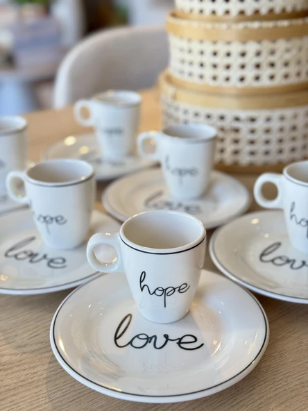 Porland Hope-Love 6 kişilik Kahve ve İkram Servisi