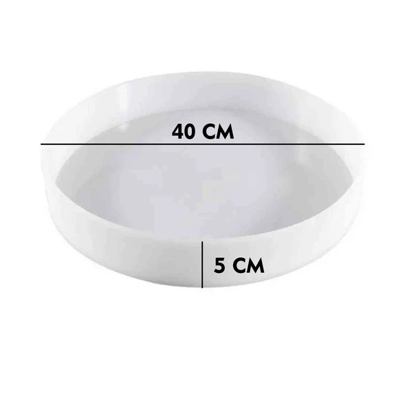 Epoksi Silikon Yuvarlak YERLİ Sehpa Kalıbı 40 CM - Resim 4