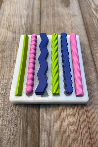 Şamdan Küçük Altı Farklı Model Silikon Mum Kalıbı - Resim 4