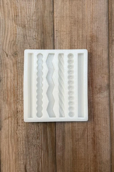 Şamdan Küçük Altı Farklı Model Silikon Mum Kalıbı - Resim 6