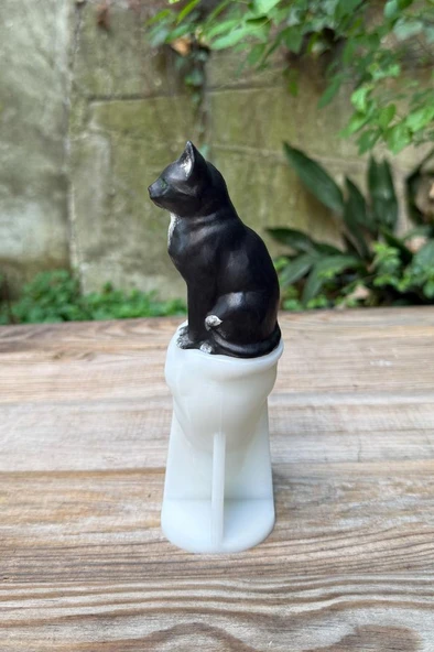 Kedi Kaju Tekli Silikon Mum Kalıbı - Resim 4