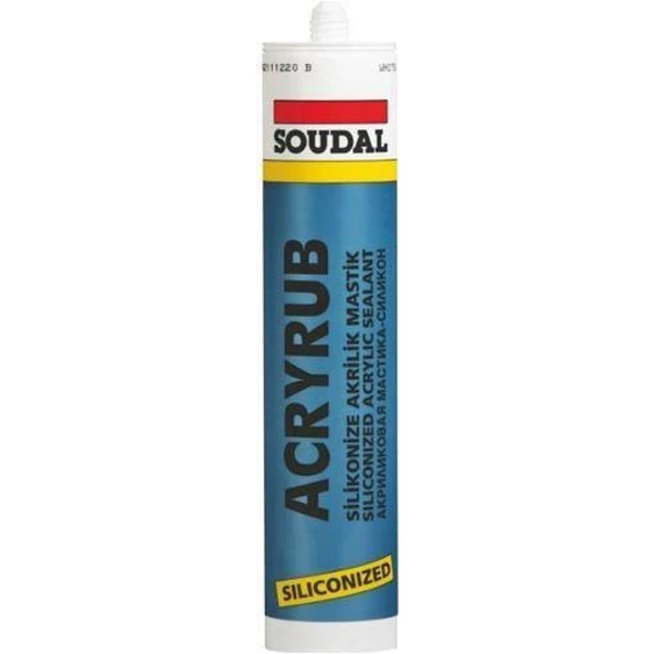 Soudal Acryrub Silikonize Mastik 310 ml Antrasit