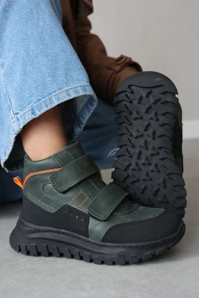 Hakiki Deri Kürklü  Unisex Çocuk Klasik Bot 612KFA1586-2 - Resim 11