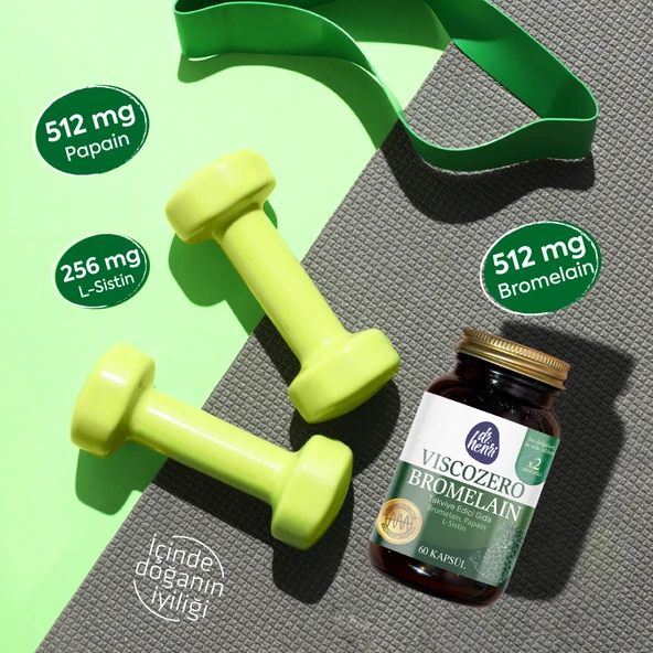 Bromelain-Papain-L-Sistin İçeren Gıda Takviyesi - Resim 6
