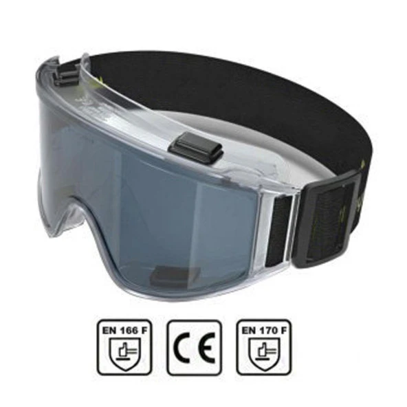 Baymax İş Güvenlik Gözlüğü Kaynak Koruyucu Gözlük S550 Füme