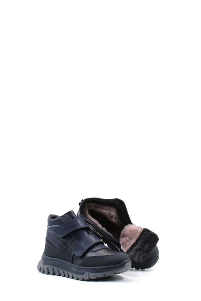 Hakiki Deri Kürklü  Unisex Çocuk Klasik Bot 612KFA1586-2 - Resim 5