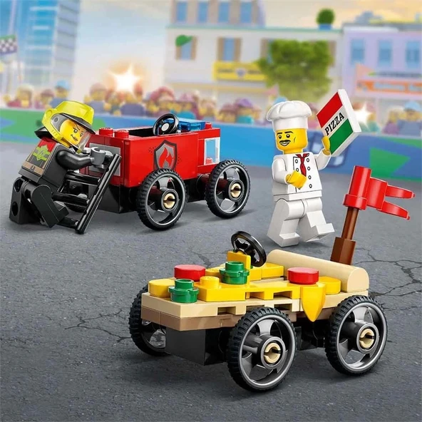 LEGO City Pizza Arabası İtfaiye Kamyonuna Karşı  - 60458 - 2