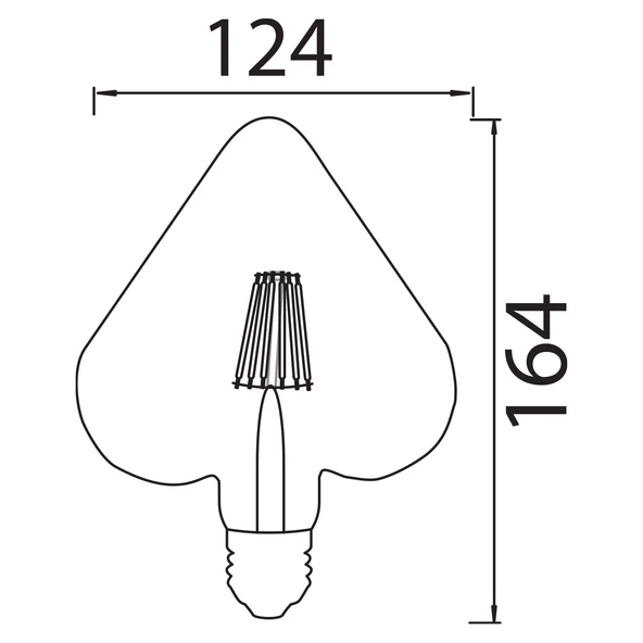 HOROZ HEART-6W 2200K FILAMENT RUSTIK AMPUL - 2