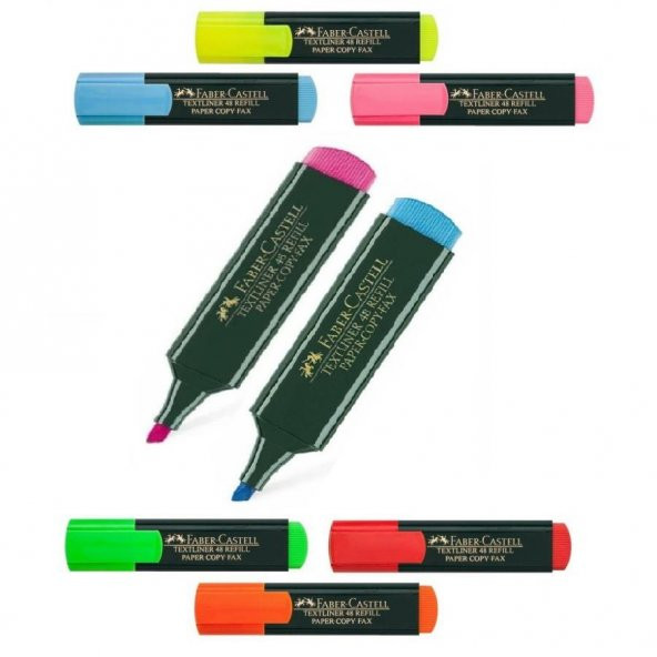 Fosforlu Kalem Pembe Mavi İşaret Kalem 1548 Texliner Tüm Renkler 2 Adet