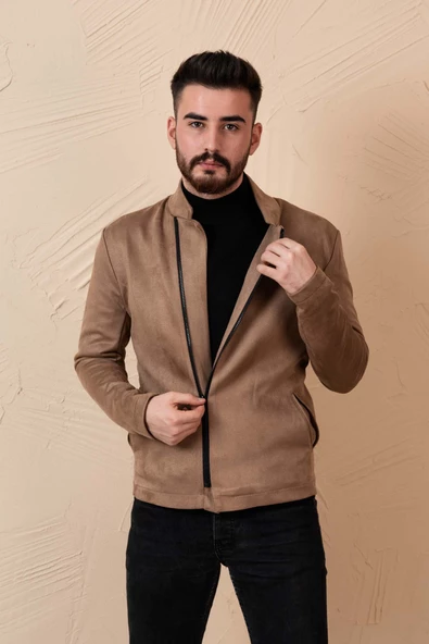 NUBUK BAHARLIK SLİMFİT MONT - 4