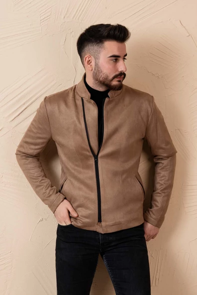 NUBUK BAHARLIK SLİMFİT MONT - 3