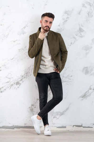 NUBUK BAHARLIK SLİMFİT MONT - 5