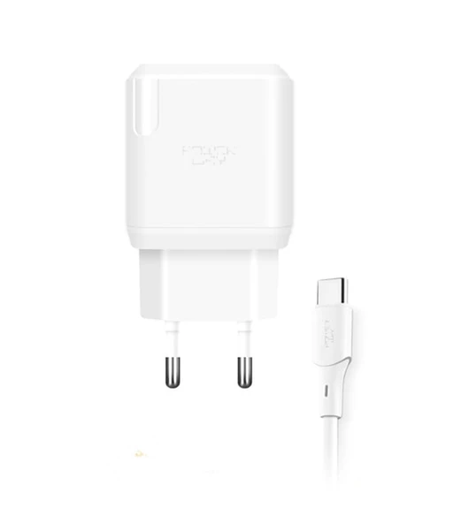 Redmi 13C 5G  İle  İle Uyumlu -  18W QC 3.0 Type C Hızlı Şarj Aleti ve Type C Kablo QCT30