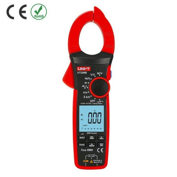 Unı-t UT 208B Ac/Dc 1000A Ac/Dc 1000V True Rms Pensampermetre Ncv