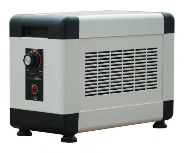 Heatbox board mini krem renk elektrikli fanlı ısıtıcı 2000 watt