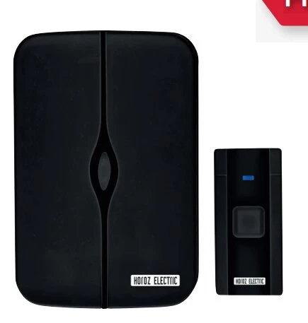 HOROZ NERO-D 4,5VDC FULL SİYAH KABLOSUZ KAPI ZİLİ