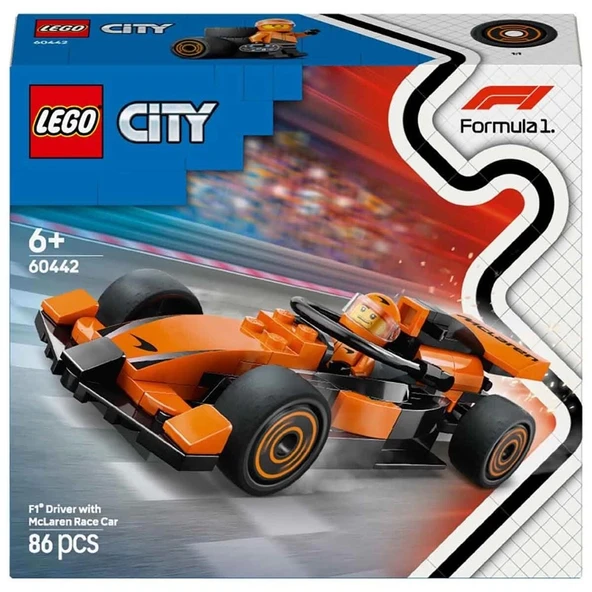 LEGO City McLaren Yarış Arabalı F1 Sürücüsü - 60442 - 4