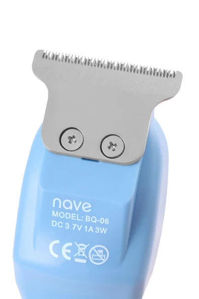Nave Bq-06 T Bıçaklı Şarjlı Tıraş Makinesi Mavi - 2