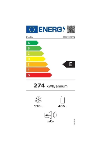 Bd3076wevn E Enerji Sınıfı 521 Lt Nofrost Alttan Donduruculu Buzdolabı - 6