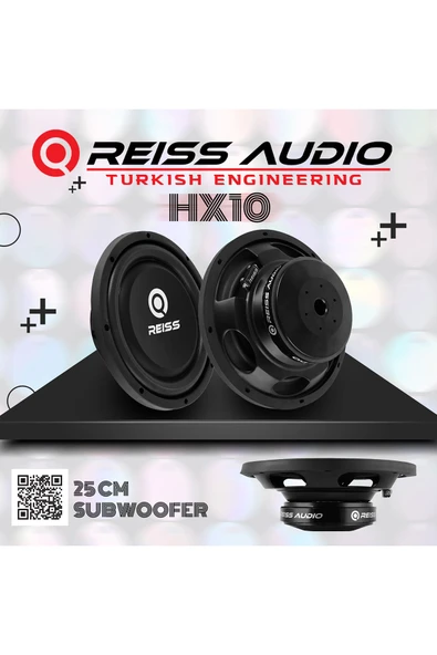 RS-HX10 -25 cm Shallow Design Car Subwoofer Speaker 1500WMAX
