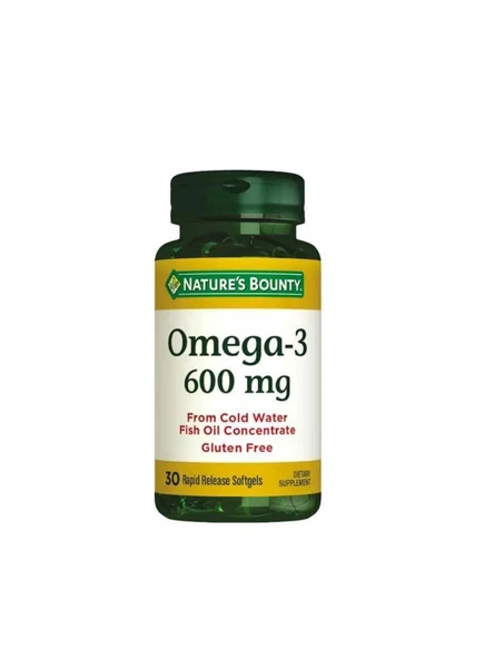 Nature's Bounty Omega-3 600 mg 30 Softgel