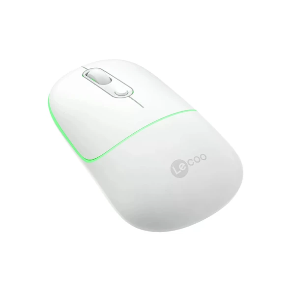 Lecoo WS210 Kablosuz 1600DPI 6 Tuşlu Optik Mouse Beyaz