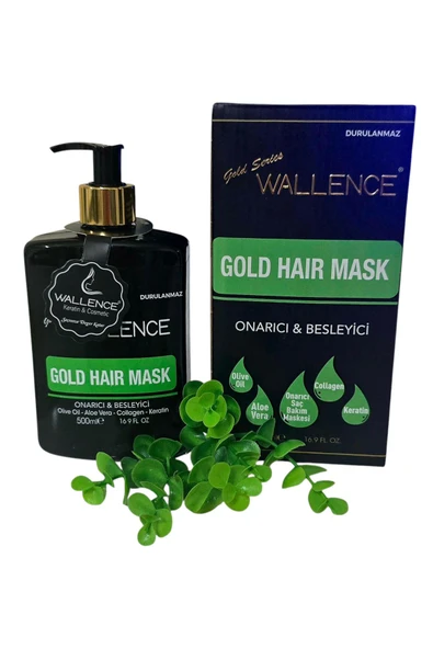 wallence Gold Hair Mask ( saç maskesi ) DURULANMAZ
