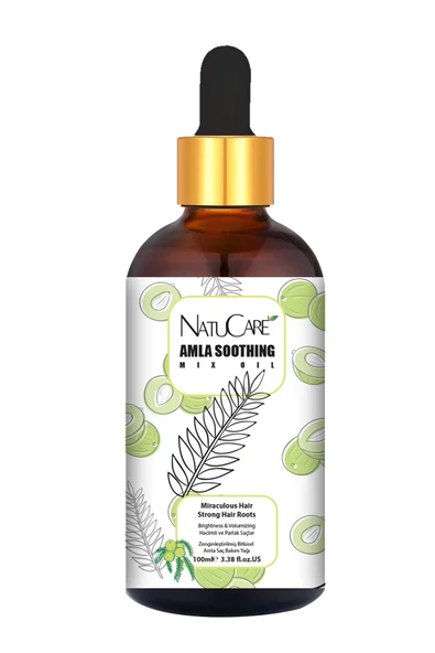 NatuCare Üst Düzey Parlaklık ve Hızlı Uzama Etkili Amla Saç Bakım Yağı 100ML - 3
