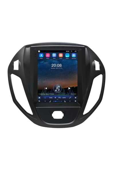 FORD COURIER TESLA MULTİMEDYA NAVİGASYON USB KAMERA CARPLAYER 4 RAM