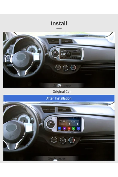 TOYOTA YARIS uyumlu  2012-2018 MULTİMEDYA NAVİGASYON USB KAMERA CARPLAYER 4 RAM - 2