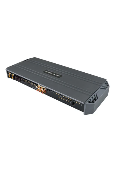 RS-AE1800.5D • 4 Ohm Bridged 400 Watts x 2 + 1000 Watts x 1 (Sub @ 1 Ohm)  5 kanal