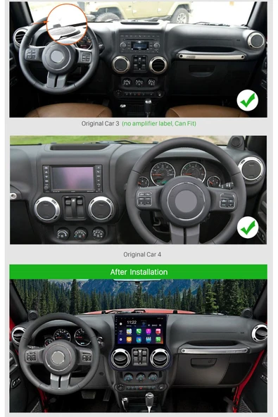 JEEP WRANGLER 2015-2018 MULTİMEDYA NAVİGASYON USB KAMERA CARPLAYER - Resim 2
