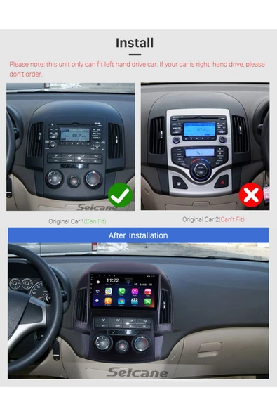 Hyundai I?30 M/c 2009-2012 Uyumlu  Multi?medya Navi?gasyon Usb Kamera Carplayer - 2
