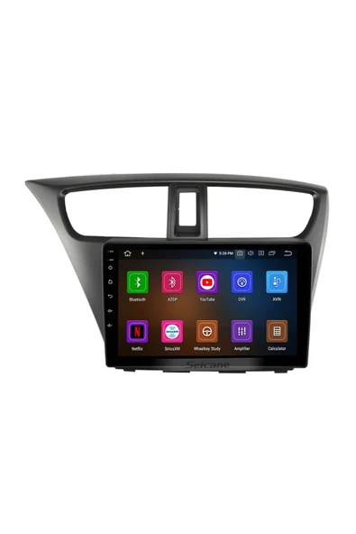 Honda Civic 2012-2017 Uyumlu Multi?medya Navi?gasyon Usb Kamera Carplayer 4 Ram