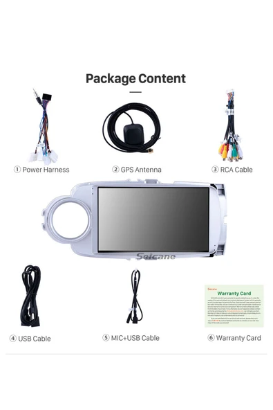 TOYOTA YARIS uyumlu  2012-2018 MULTİMEDYA NAVİGASYON USB KAMERA CARPLAYER 4 RAM - 3