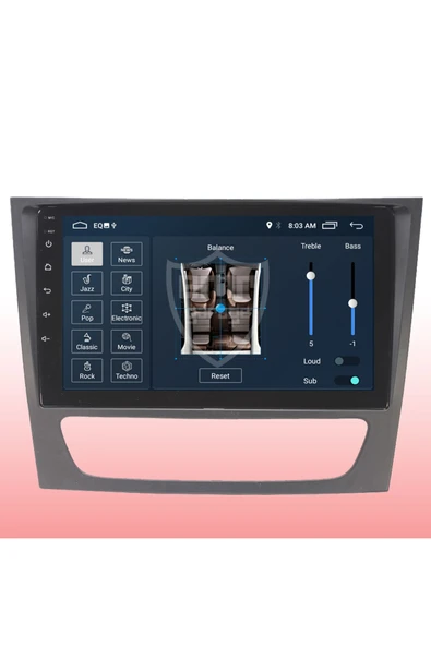 Mercedes E 2002-2008 Uyumlu Multi?medya Navi?gasyon Usb Kamera Carplayer 4 Ram