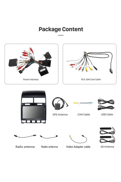 VW TOUAREG 2003-2010 MULTİMEDYA NAVİGASYON USB KAMERA CARPLAYER 4 RAM - 3
