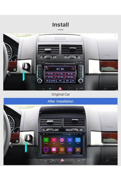 VW TOUAREG 2003-2010 MULTİMEDYA NAVİGASYON USB KAMERA CARPLAYER 4 RAM - 2