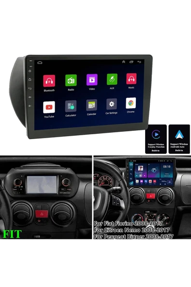 Fıat Fıorıno 2008 Multimedya Uyumlu Navigasyon Usb Kamera Carplayer