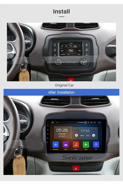 JEEP RENEGADE 2016-2018 MULTİMEDYA NAVİGASYON USB KAMERA CARPLAYER - 2