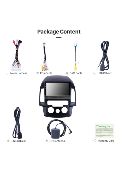 Hyundai I?30 M/c 2009-2012 Uyumlu  Multi?medya Navi?gasyon Usb Kamera Carplayer - 3