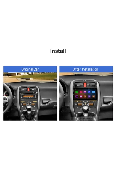 TOYOTA AURIS 2011+ MULTİMEDYA NAVİGASYON USB KAMERA CARPLAYER 4 RAM Uyumlu